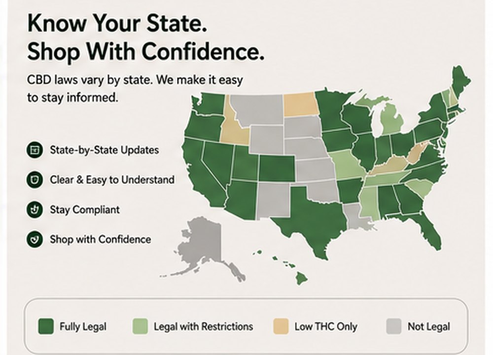 Illustrative United States CBD information graphic